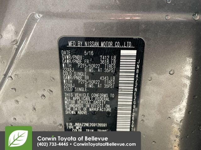 Used 2016 INFINITI QX80 Luxe w/ 22" Wheel Package image 27