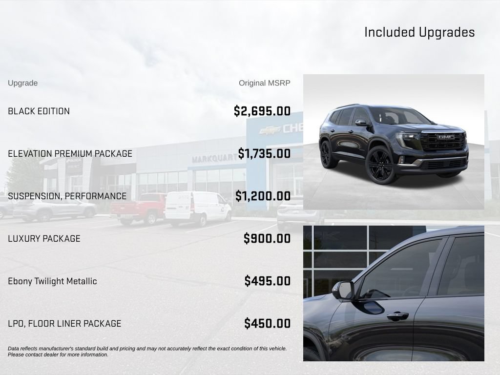New 2026 GMC Acadia Elevation w/ Black Edition AWD/4WD image 5