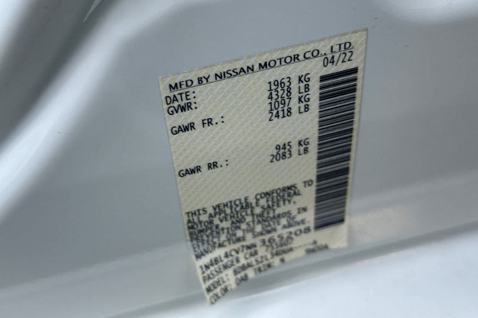 Certified 2022 Nissan Altima 2.5 SR FWD image 36