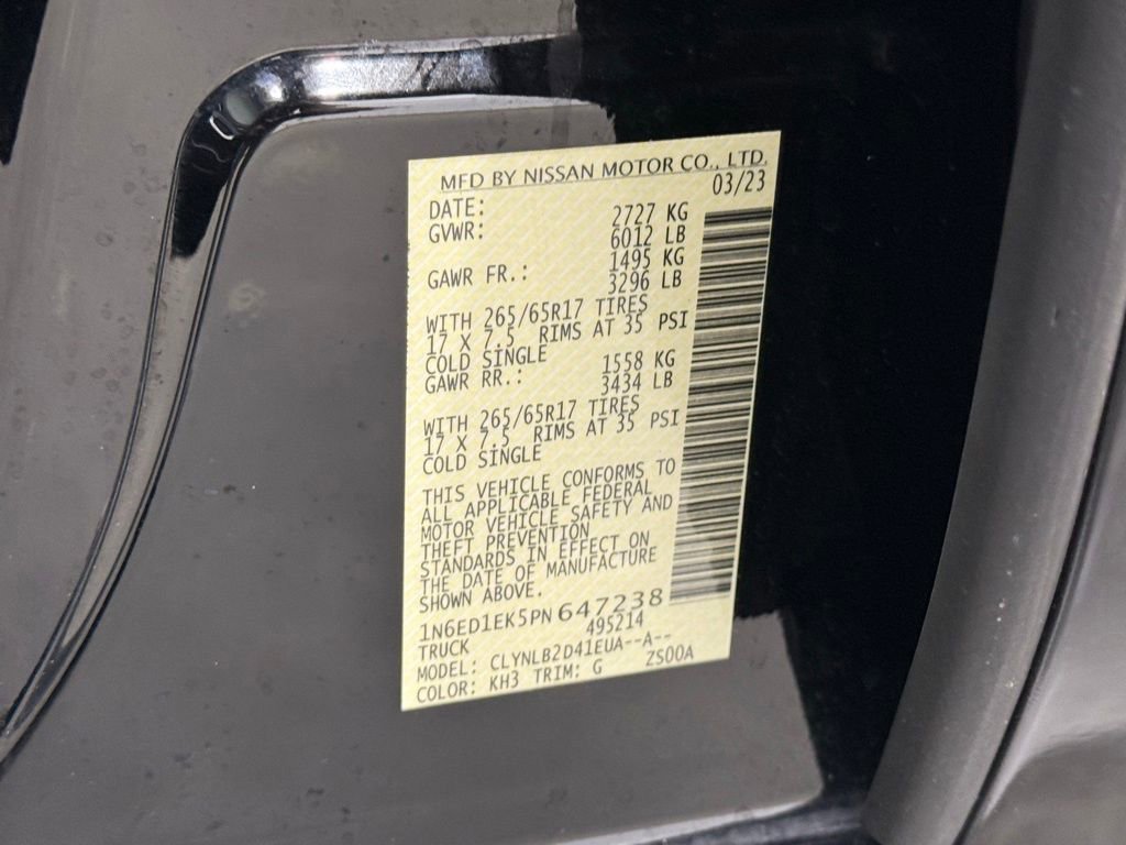 Used 2023 Nissan Frontier SV image 59