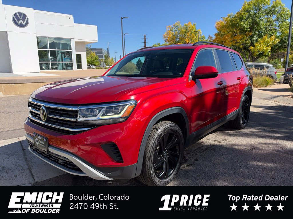 Certified 2023 Volkswagen Atlas SE w/ Black Wheel Package AWD/4WD image 1
