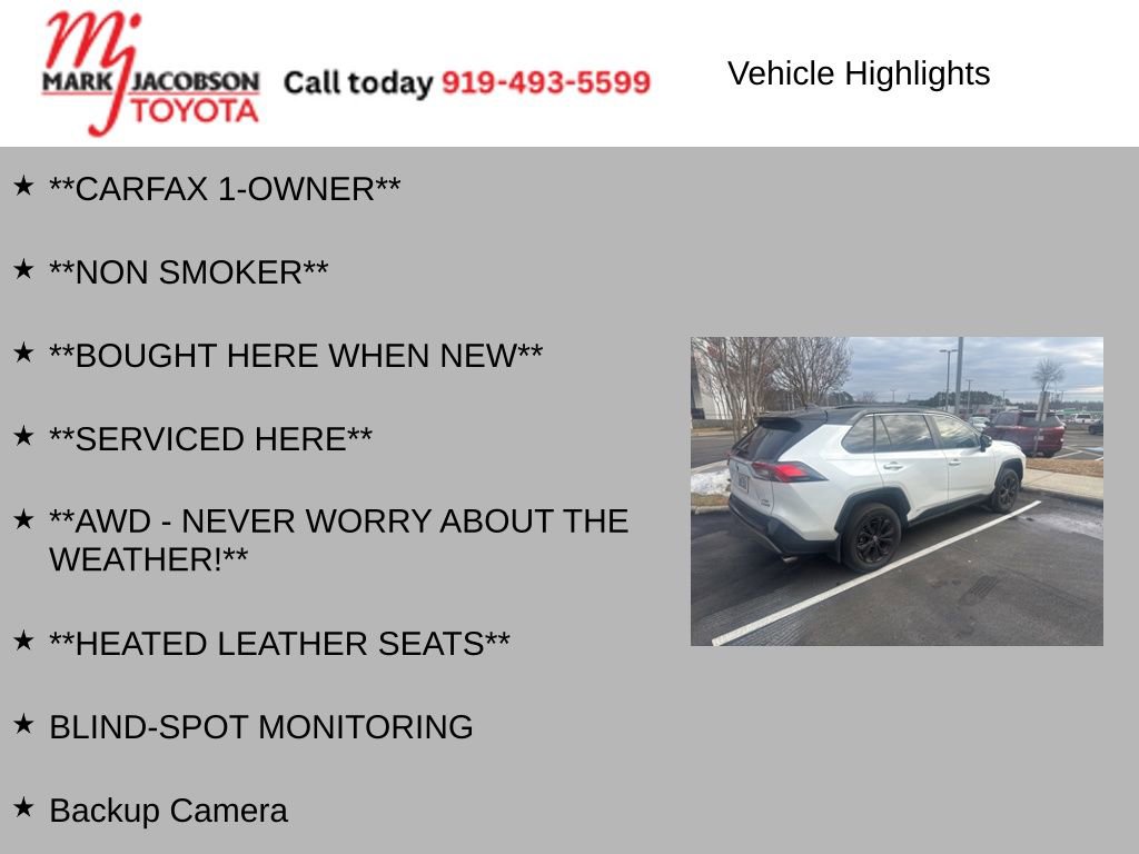 Used 2024 Toyota RAV4 XSE w/ Weather Package image 6
