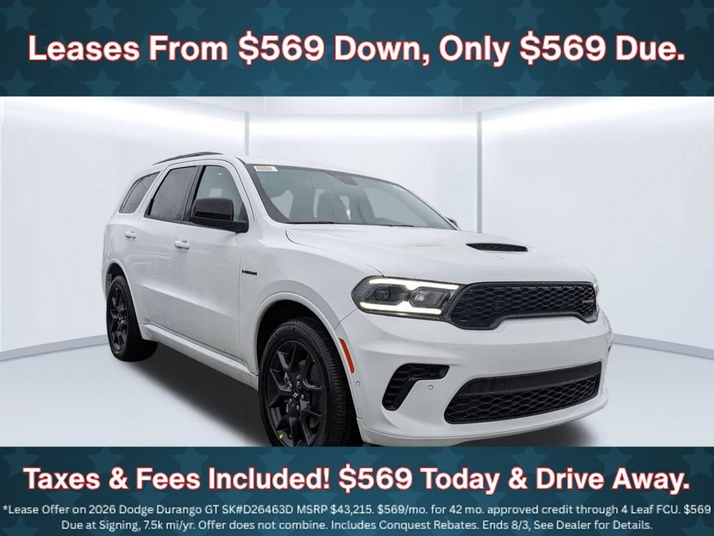 New 2026 Dodge Durango GT w/ Blacktop Package