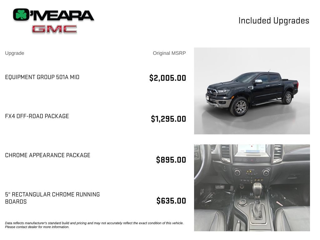 Used 2020 Ford Ranger Lariat w/ Equipment Group 501A Mid AWD/4WD image 4