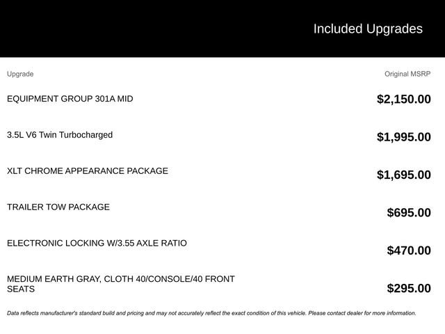 Used 2015 Ford F150 XLT w/ Equipment Group 301A Mid image 3