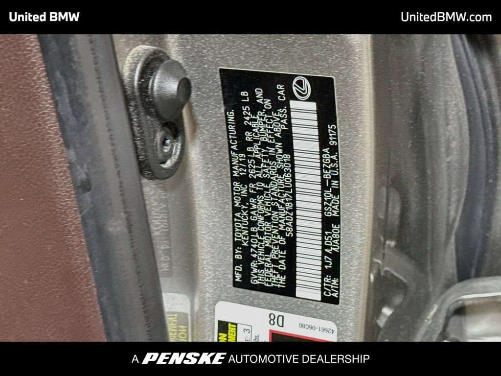 Used 2020 Lexus ES 350 w/ Premium Package FWD image 22