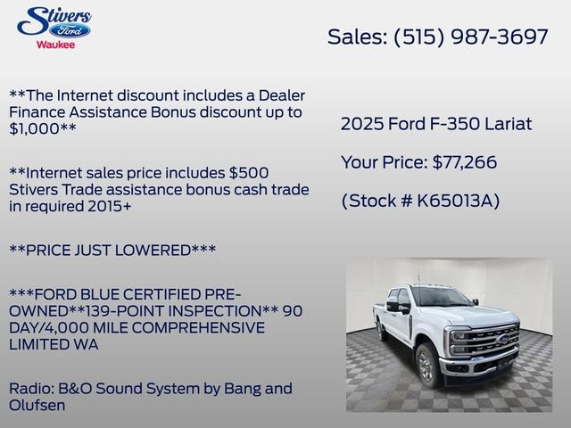 Used 2025 Ford F350 Lariat w/ Lariat Ultimate Package AWD/4WD image 24