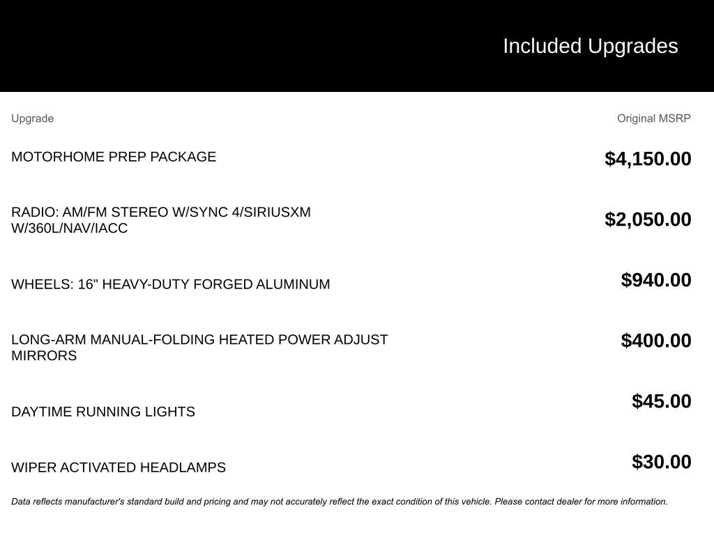 Used 2023 Ford Transit 350 Low Roof DRW AWD w/ Motorhome Prep Package image 4