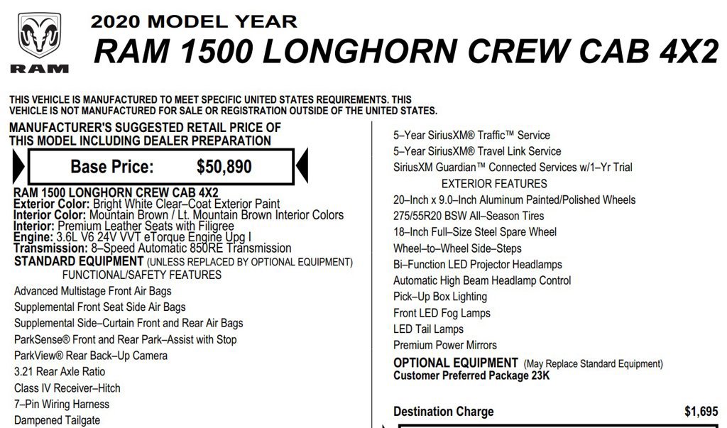 Used 2020 RAM 1500 Limited RWD image 17
