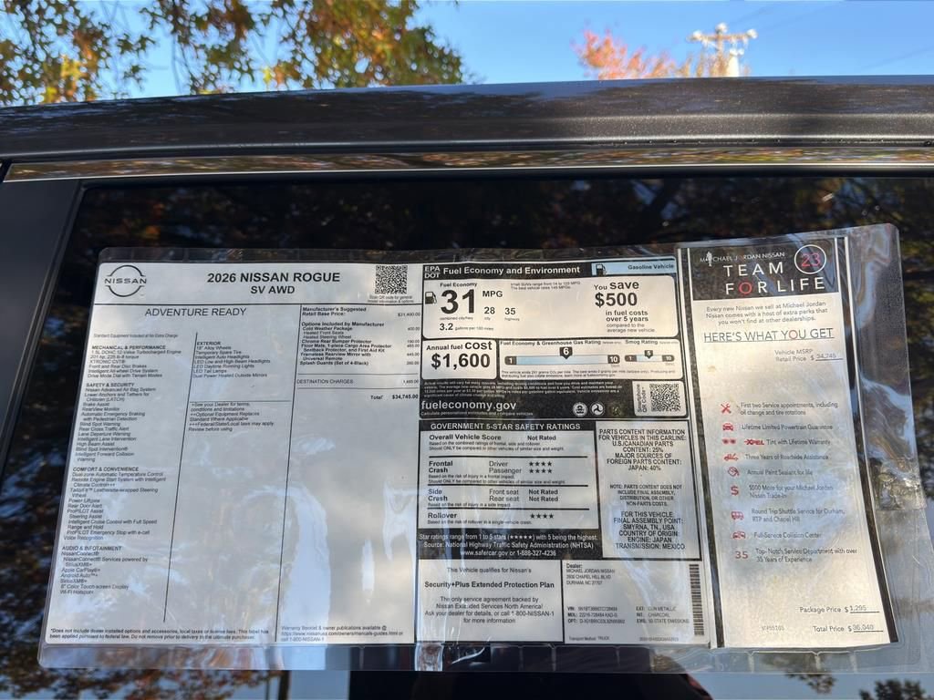 New 2026 Nissan Rogue SV w/ Cold Weather Package image 12