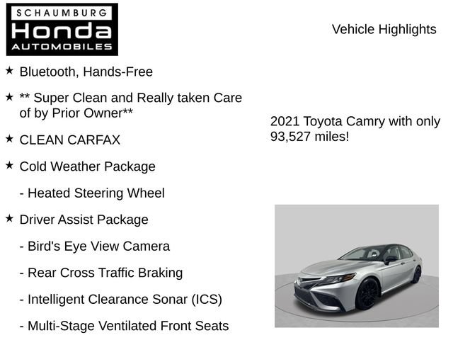 Used 2021 Toyota Camry XSE w/ TRD Appearance Package (TMS) FWD image 8
