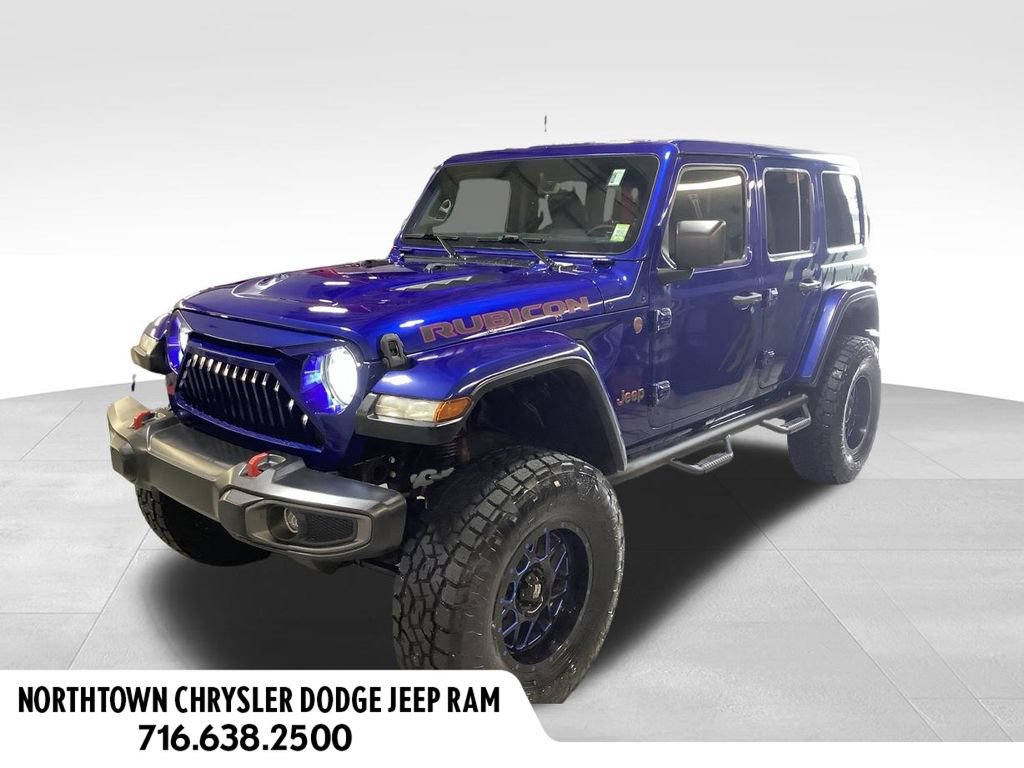 Used 2019 Jeep Wrangler Unlimited Rubicon w/ Uconnect 4C Nav & Sound Group AWD/4WD image 1