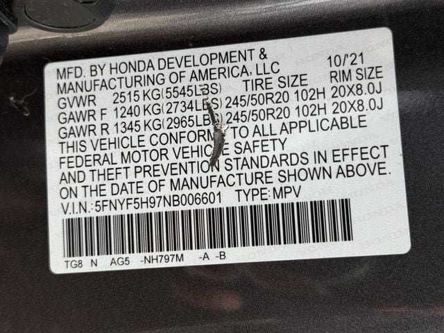 Used 2022 Honda Pilot Touring image 35
