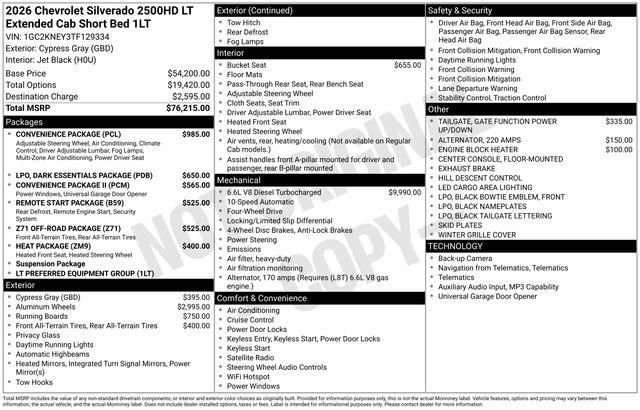 New 2026 Chevrolet Silverado 2500 LT w/ Convenience Package image 7