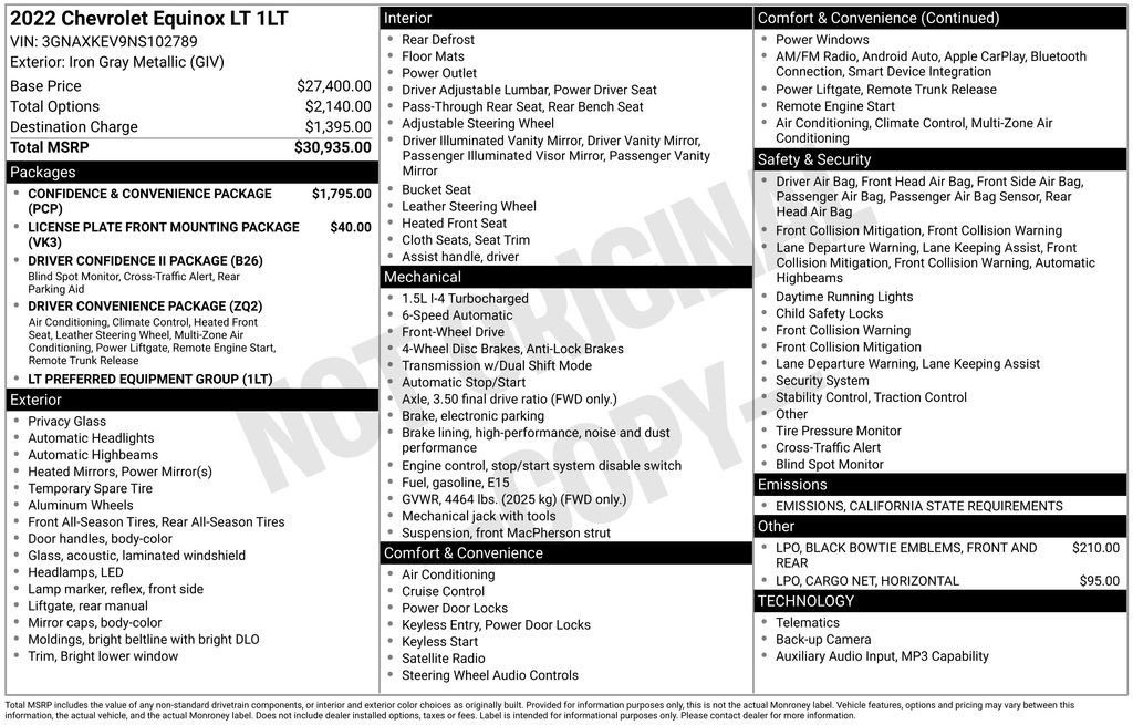 Used 2022 Chevrolet Equinox LT image 21