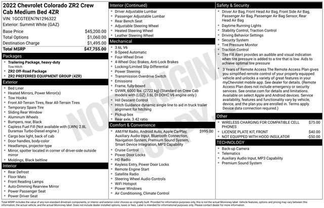 Used 2022 Chevrolet Colorado ZR2 image 22