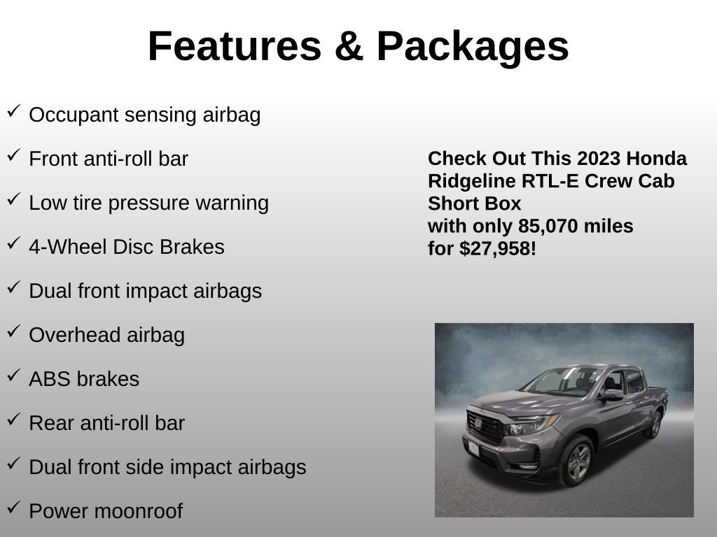 Used 2023 Honda Ridgeline RTL-E image 16