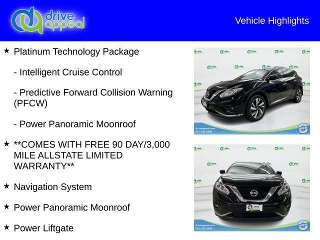 Used 2017 Nissan Murano Platinum w/ Platinum Technology Package AWD/4WD image 12