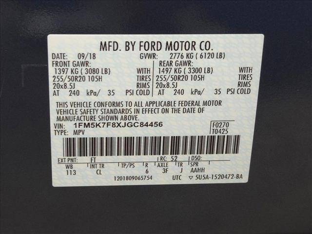 Used 2018 Ford Explorer Limited w/ Equipment Group 301A FWD image 15