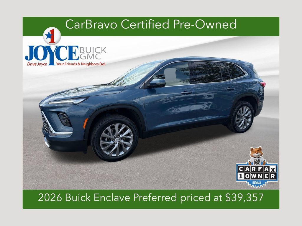 Certified 2026 Buick Enclave Preferred w/ LPO, Floor Liner Package