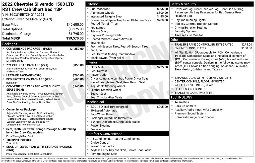 Used 2022 Chevrolet Silverado 1500 RST w/ Convenience Package II AWD/4WD image 24