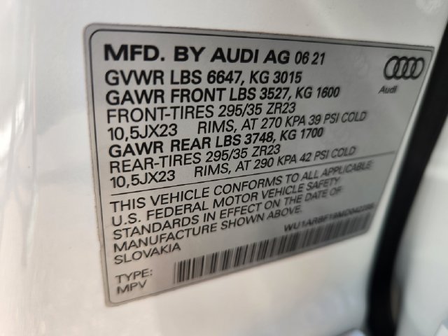 Used 2021 Audi RS Q8 w/ Black Optic Package AWD/4WD image 27