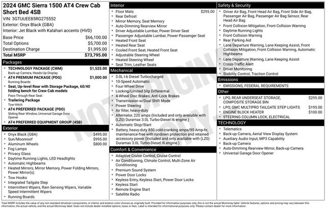 Used 2024 GMC Sierra 1500 AT4 w/ Technology Package image 27