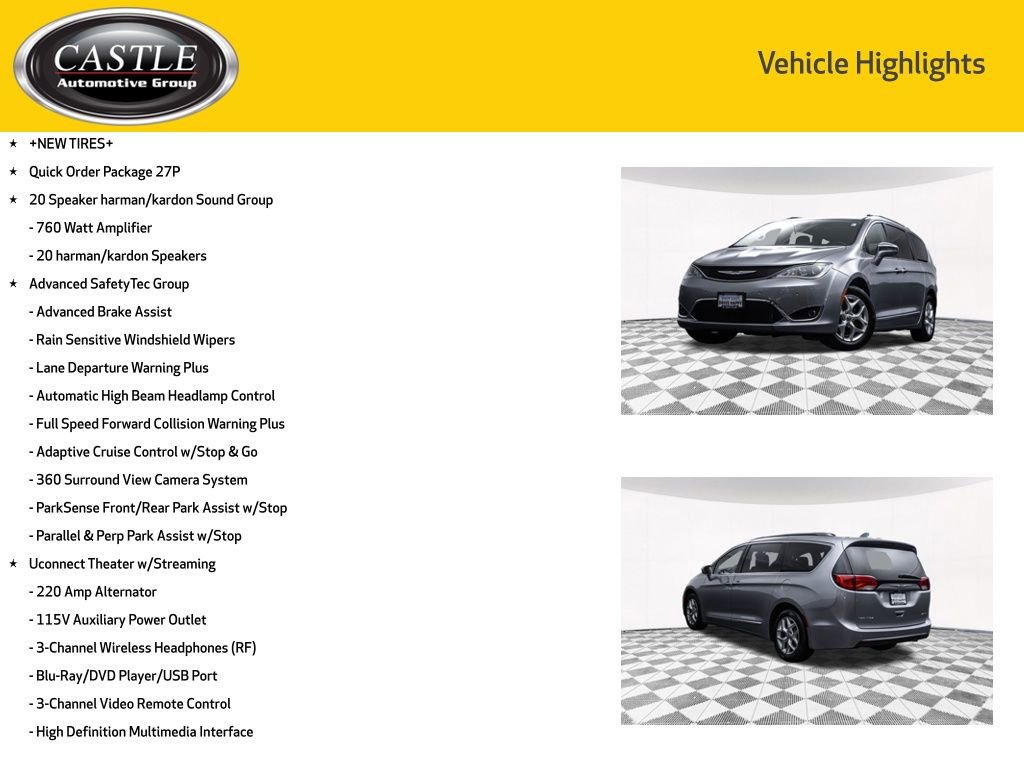 Used 2020 Chrysler Pacifica Limited w/ Advanced Safetytec Group FWD image 4