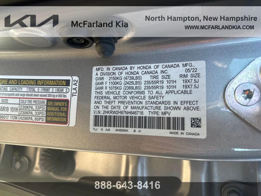 Used 2022 Honda CR-V Touring image 13