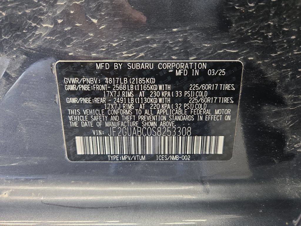 Used 2025 Subaru Crosstrek 2.0i AWD/4WD image 29
