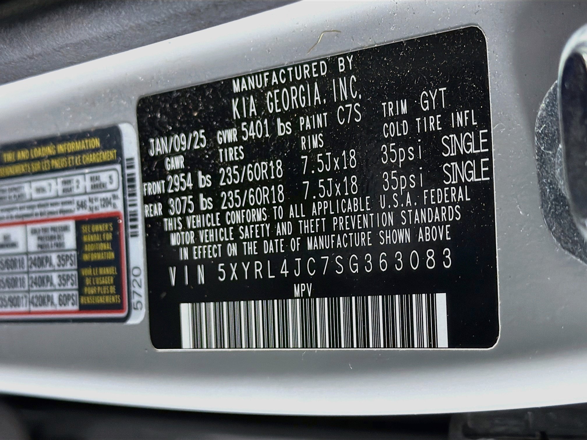 Used 2025 Kia Sorento S w/ Panoramic Sunroof Package FWD image 12