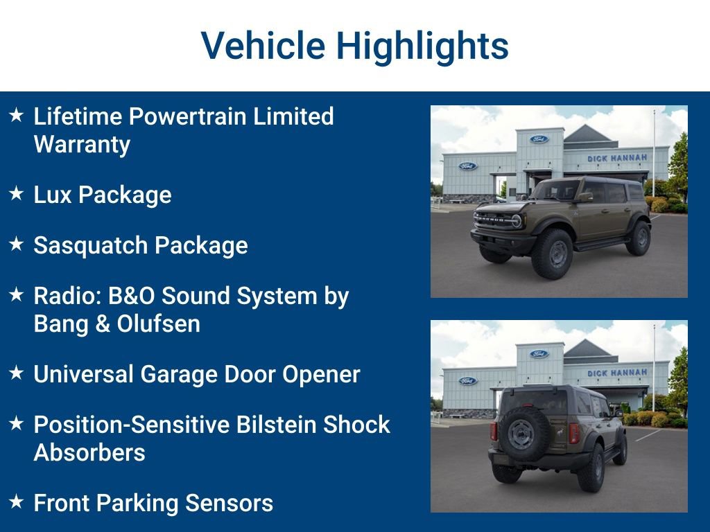 New 2025 Ford Bronco Outer Banks w/ Sasquatch Package image 3