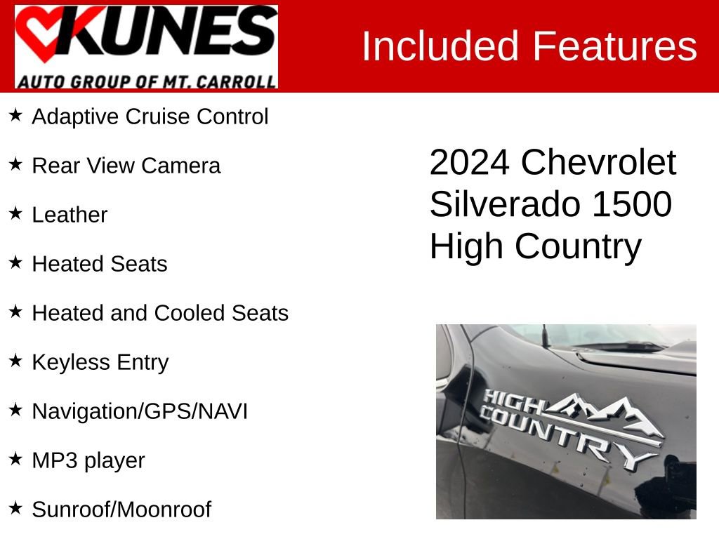 Used 2024 Chevrolet Silverado 1500 High Country image 3