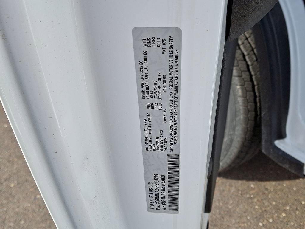 New 2024 RAM ProMaster 3500 w/ Delivery Van Package FWD image 18