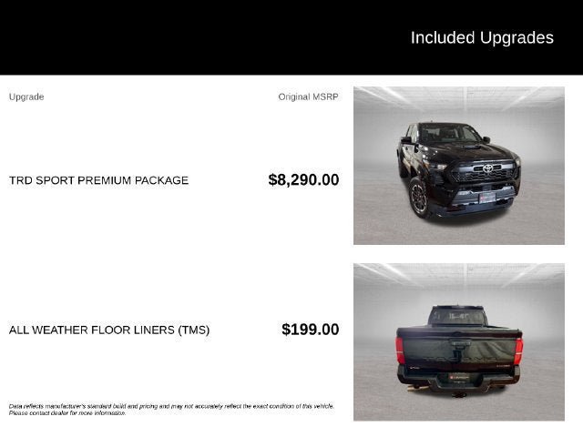 Used 2025 Toyota Tacoma TRD Sport w/ TRD Sport Premium Package AWD/4WD image 5