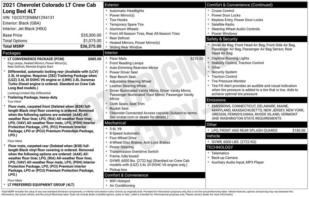 Used 2021 Chevrolet Colorado LT w/ LT Convenience Package image 23