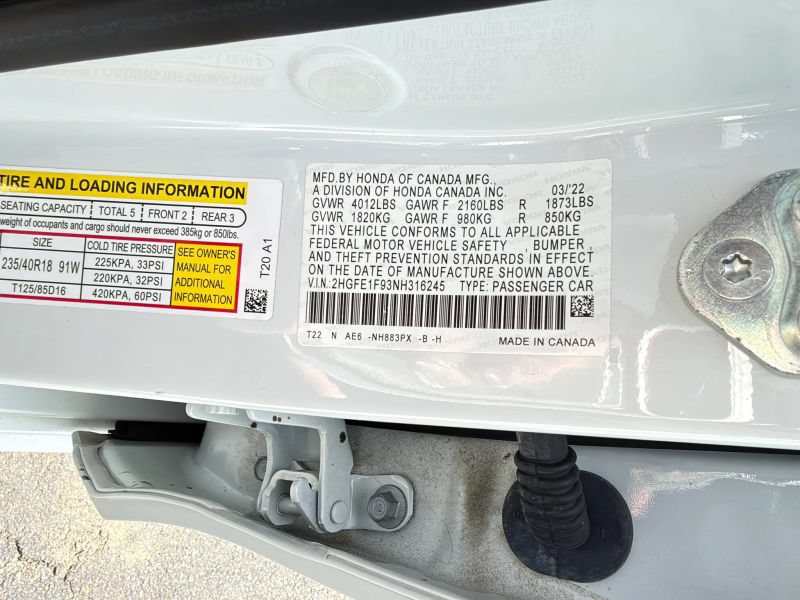 Used 2022 Honda Civic Touring image 35