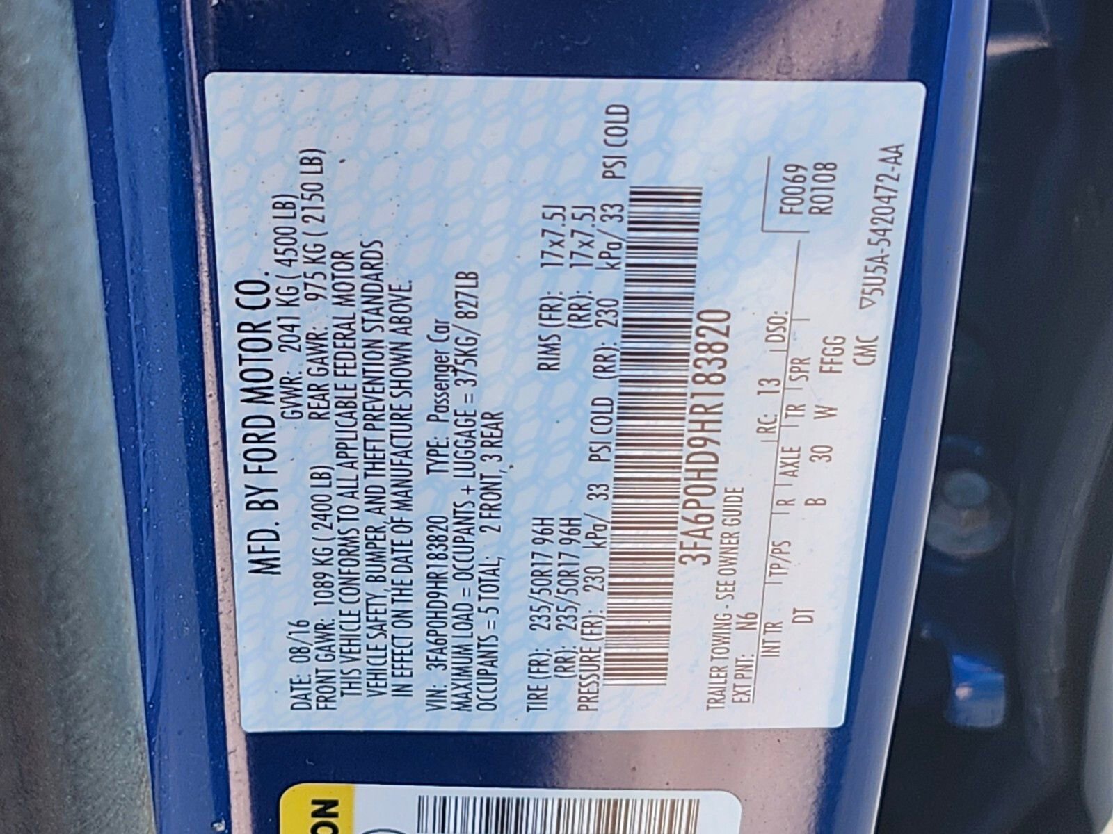 Used 2017 Ford Fusion SE w/ Fusion SE Technology Package FWD image 34