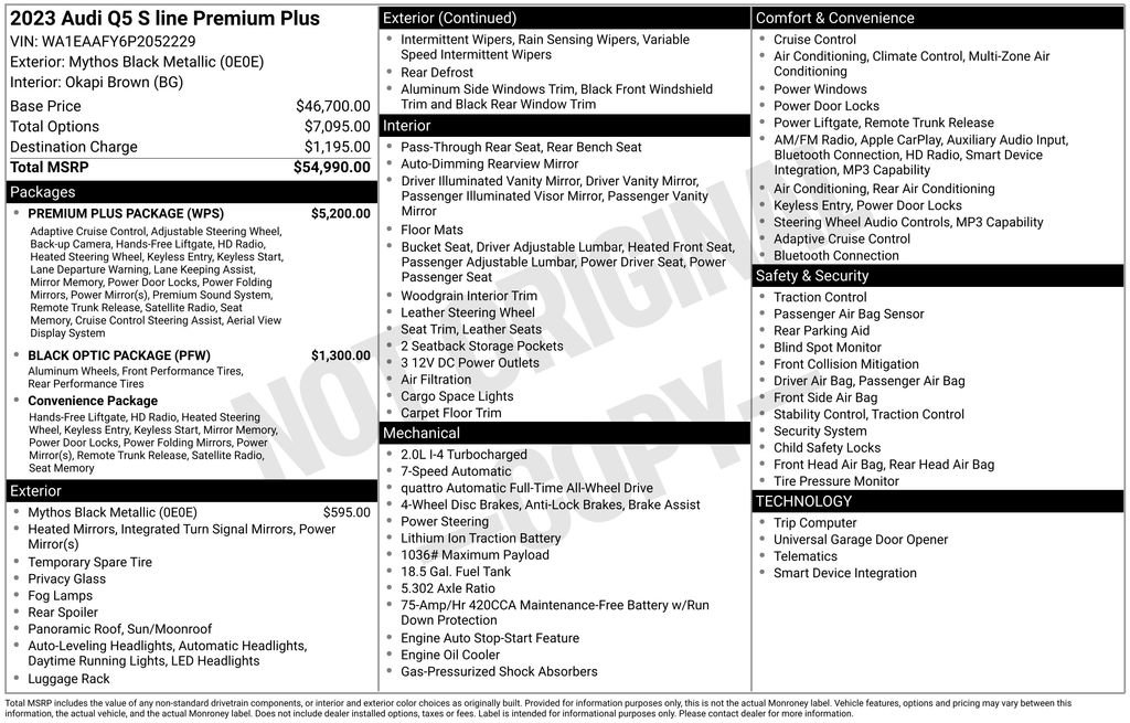Certified 2023 Audi Q5 2.0T Premium Plus w/ Premium Plus Package AWD/4WD image 3
