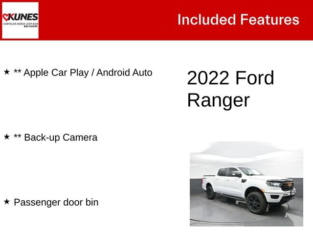 Used 2022 Ford Ranger Lariat w/ Equipment Group 501A High AWD/4WD image 3