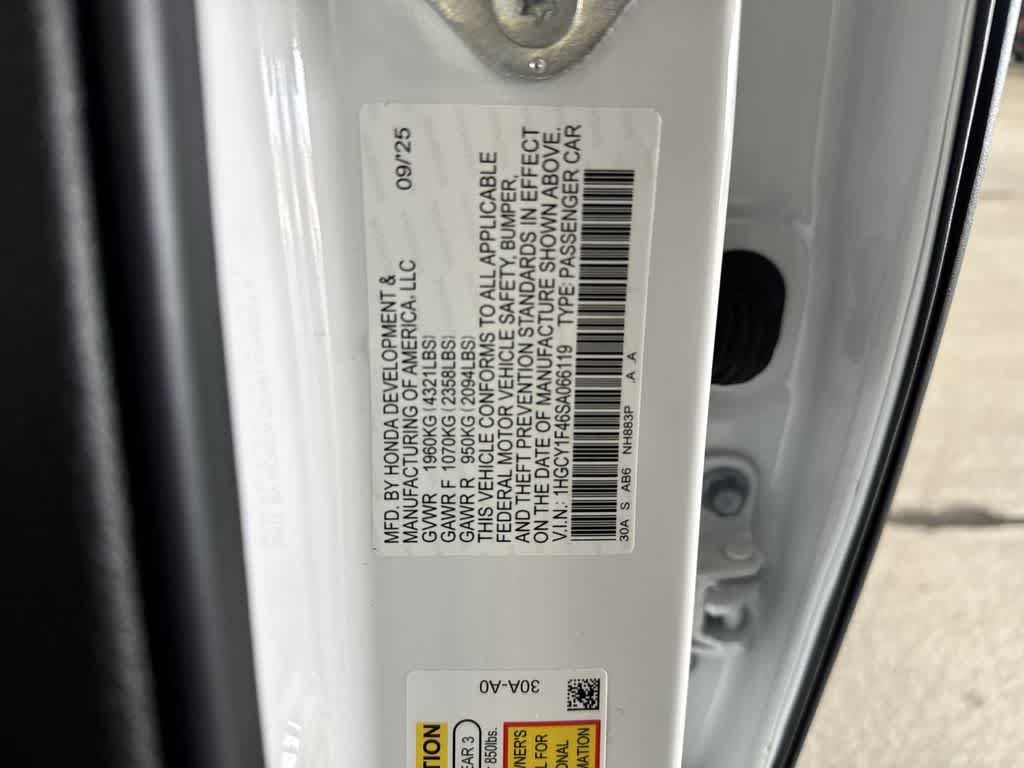 Certified 2025 Honda Accord SE image 23
