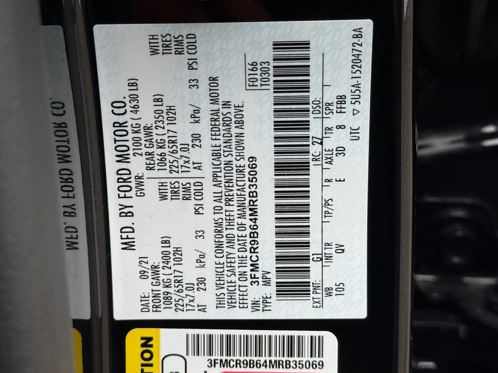 Used 2021 Ford Bronco Sport Big Bend w/ Big Bend Package (96B) image 28