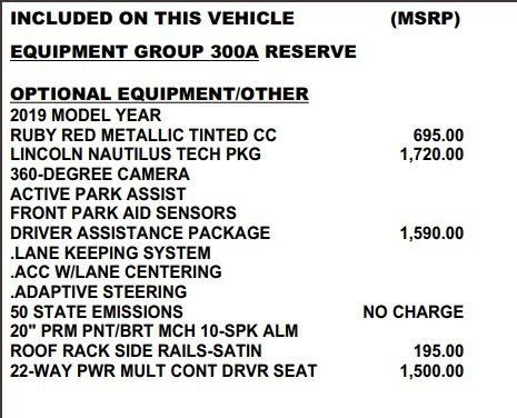Used 2019 Lincoln Nautilus Reserve image 47