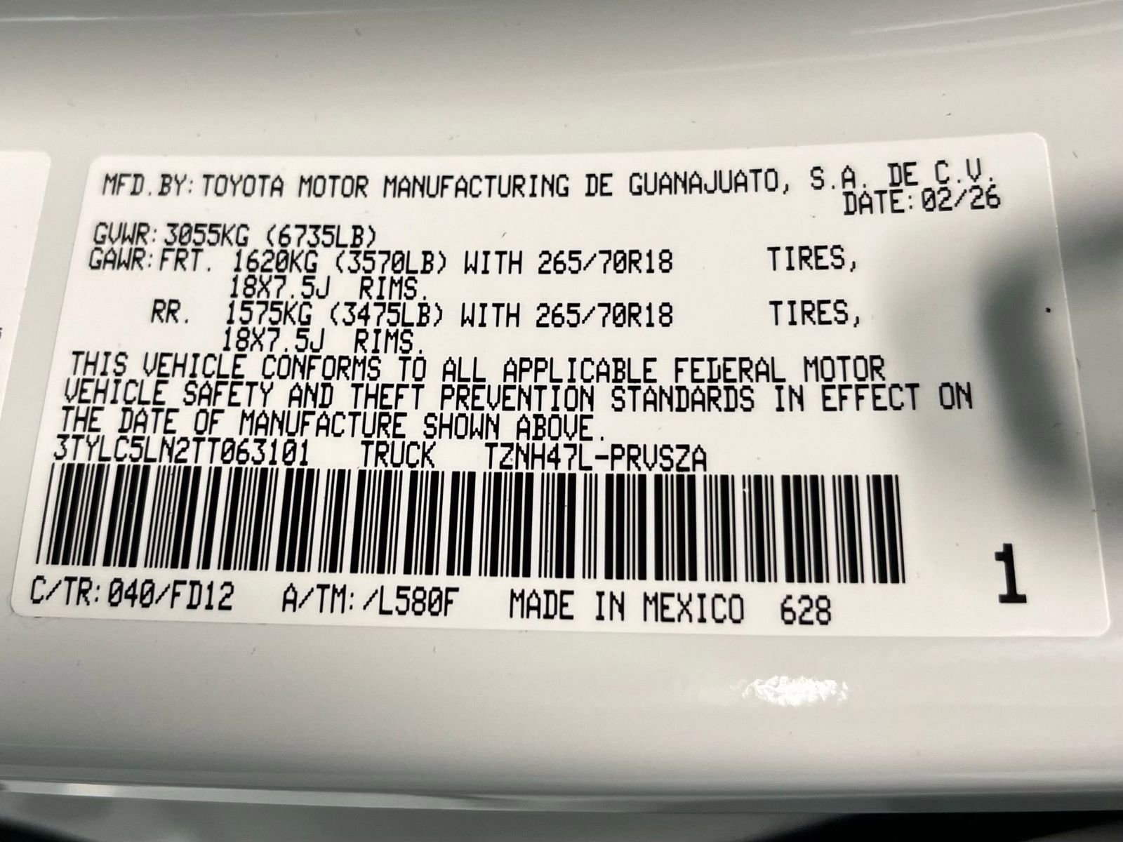 New 2026 Toyota Tacoma TRD Off-Road AWD/4WD image 18