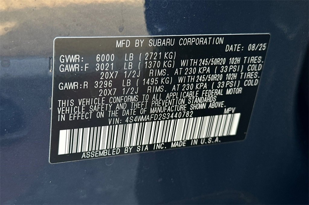 New 2025 Subaru Ascent Onyx Edition image 37