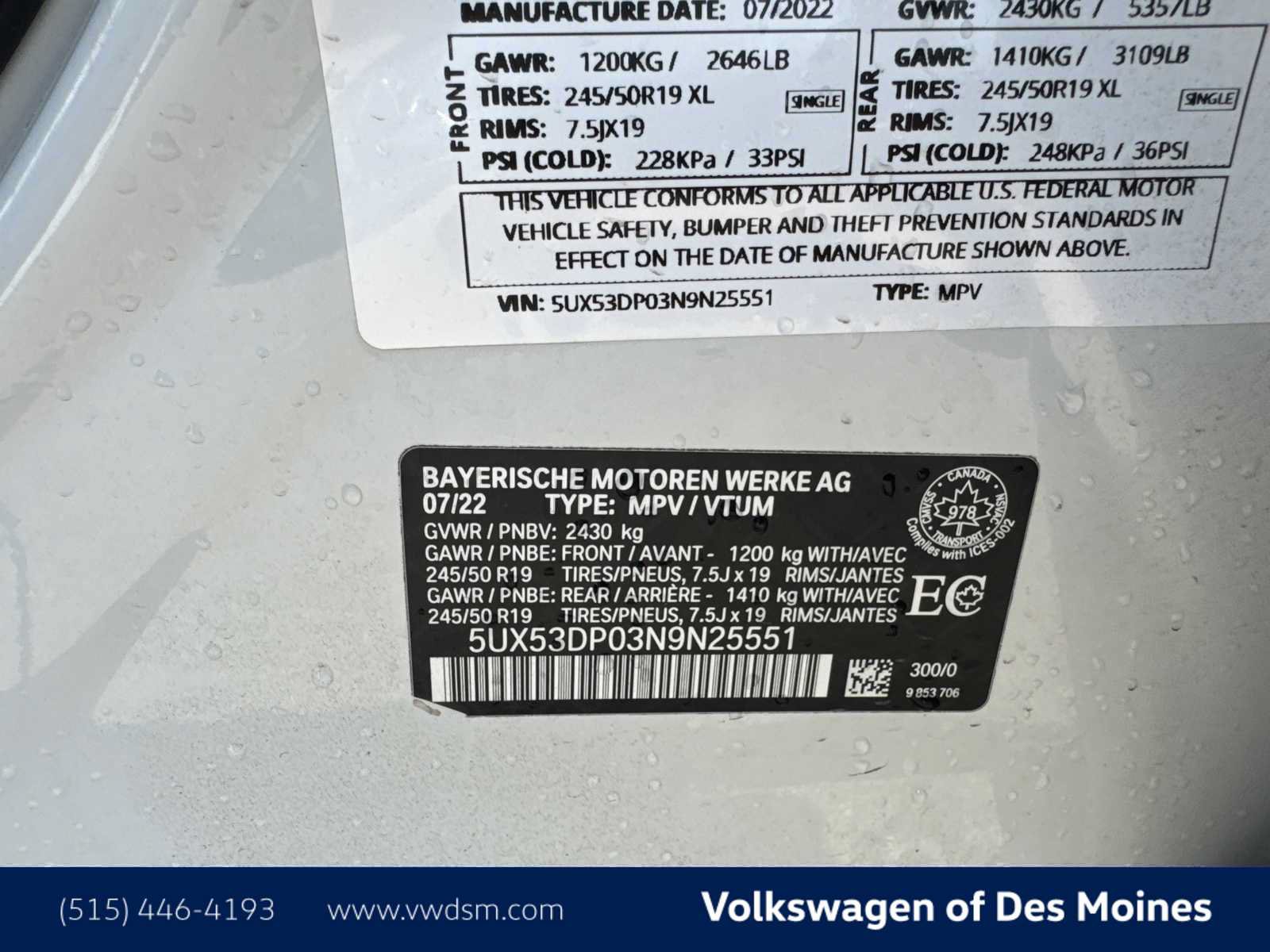 Used 2022 BMW X3 xDrive30i AWD/4WD image 21