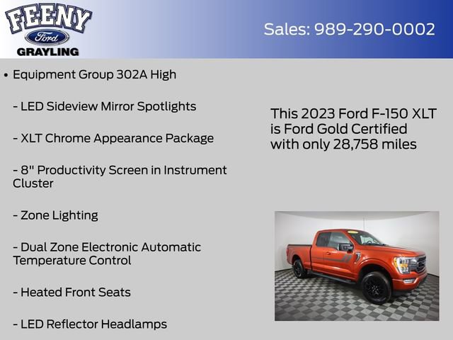 Used 2023 Ford F150 XLT w/ Equipment Group 302A High image 13