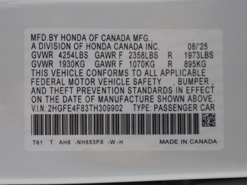 New 2026 Honda Civic Sport image 25