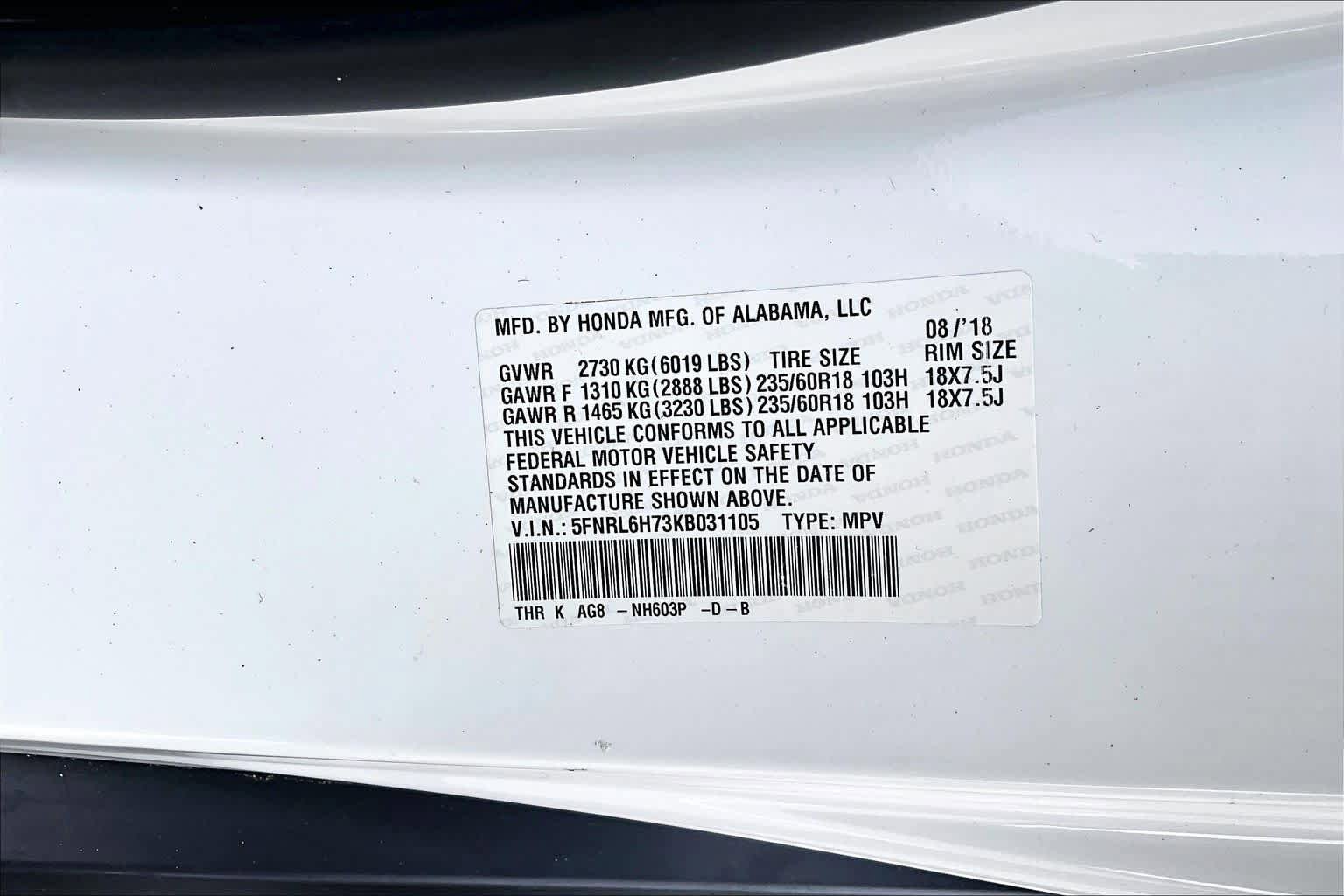 Used 2019 Honda Odyssey EX-L image 36