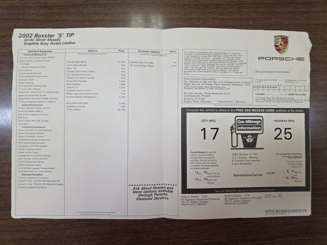 Used 2002 Porsche Boxster S image 36